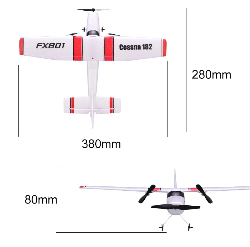 FX801 2 4 Ghz RC самолет летающий фиксированное крыло EPP планер из пеноматериала RTF