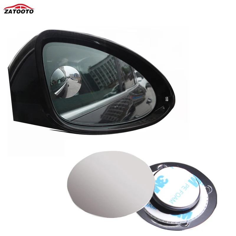 2 шт. выпуклое Автомобильное зеркало заднего вида без рамки|blind spot|adjustable mirrorcar mirror