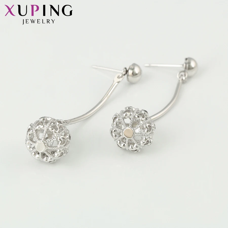Xuping Fashion Party Vintage Temperament Earrings Rhodium Color Plated for Women Christmas Jewelry Gifts 95552 | Украшения и