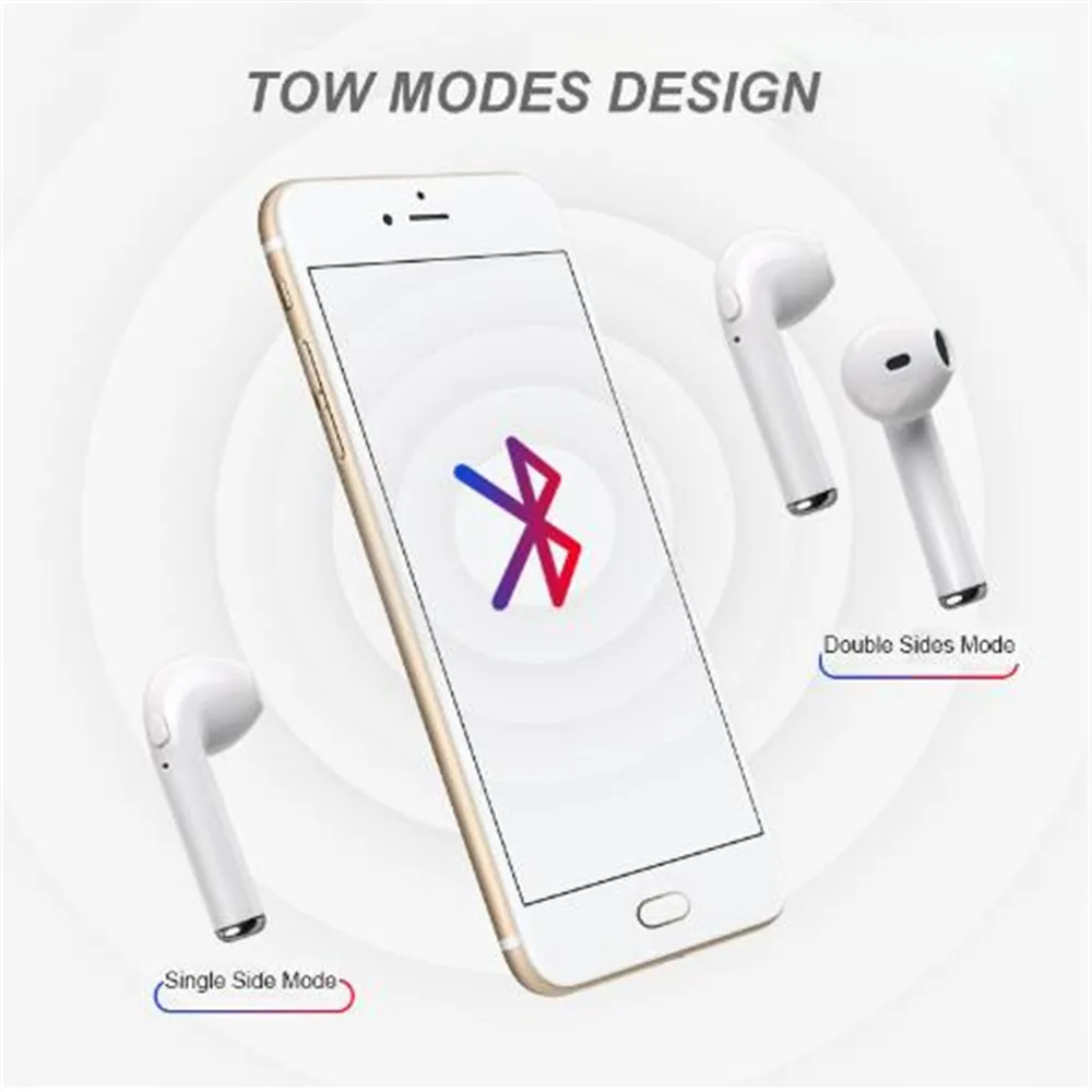 I7s TWS 5 0 беспроводные Bluetooth наушники стерео гарнитура с зарядной коробкой для всех