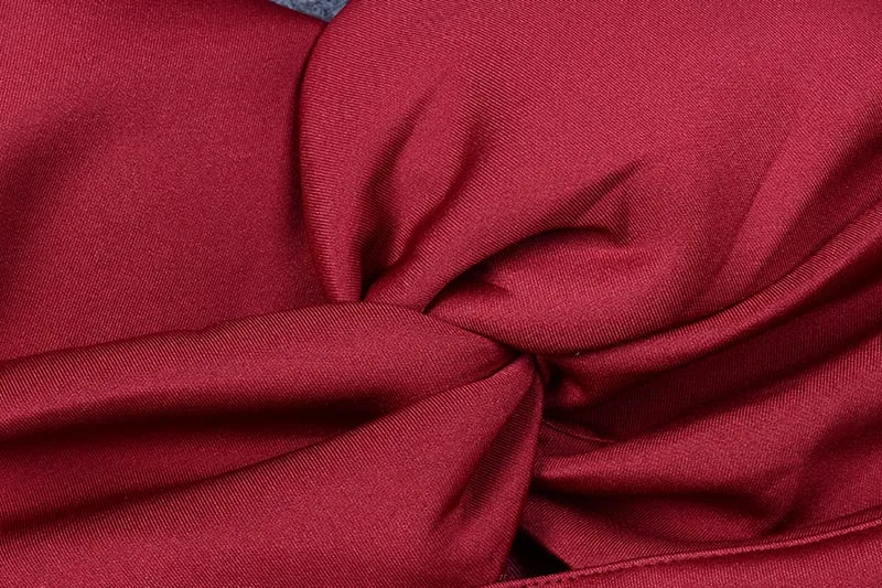 INDRESSME новые женские сексуальные однотонные вечерние платья без рукавов с открытыми плечами и бантом