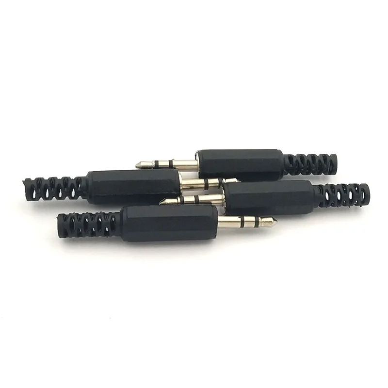 500 шт. 3 5 мм Mini Jack разъем аудио для наушников Разъем stereo Plug с черным Пластик LX1