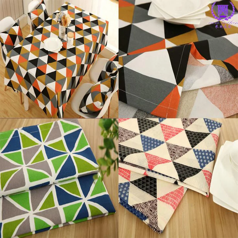 Водонепроницаемая скатерть из полиэстера и хлопка чехол для обеденного стола в