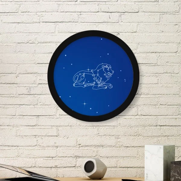 Leo Cancer Pisces Aquarius Телец созвездие Зодиак круглая фоторамка художественные принты картин домашняя Наклейка на