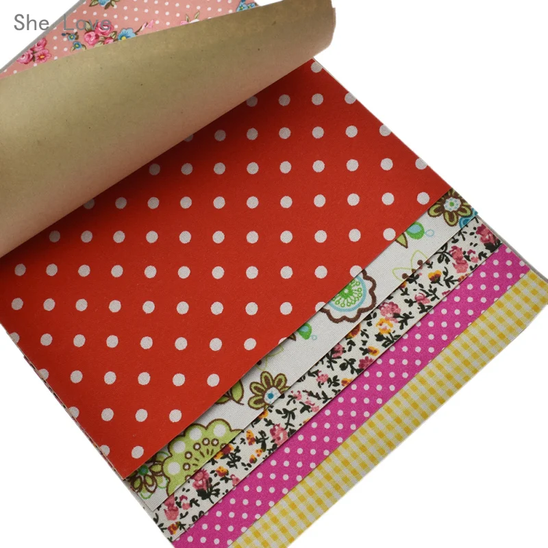Chzimade 10 Sheets Self-adhesive Fabric Scrapbooking Sewing Art Sticker Paper Patterns Dot DIY Gift Decoration Random Color | Дом и сад