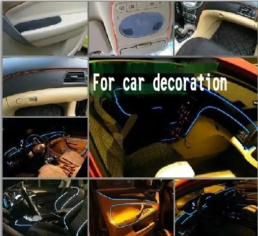 12 В Гибкая неоновая водонепроницаесветодиодный светодиодная гирлянда s EL