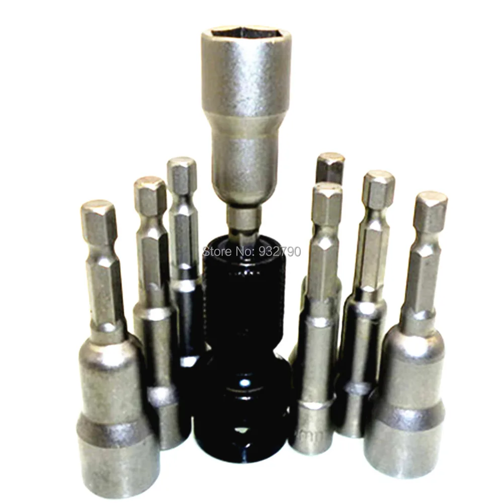8 шт. переходник с шестигранным хвостовиком 6/7/8/9/10/11/12/13 мм|nut driver bits|driver bitsocket bit |