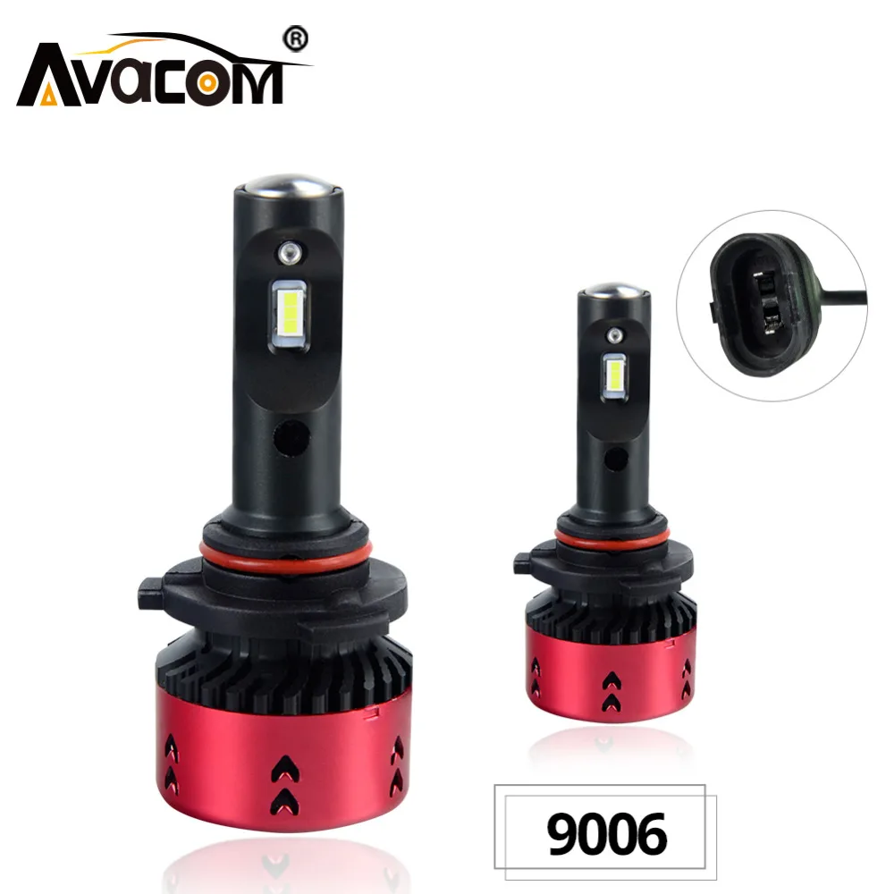 Avacom 9005/HB3 9006/HB4 светодиодный автомобильный фонарь 16000Lm 12В ZES Chip 6500K холодный белый