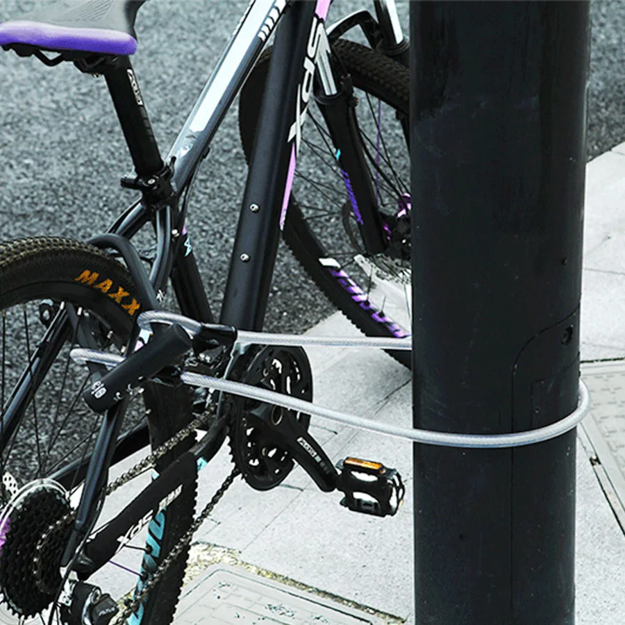 Двойной открытый замок candado bicicleta u велосипедный с защитой от кражи стальной для