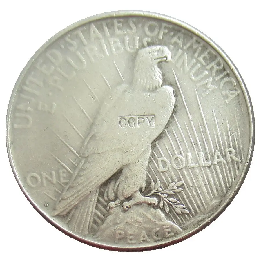 

United States 1934-d Silver Plated Peace Dollar Copy Coins