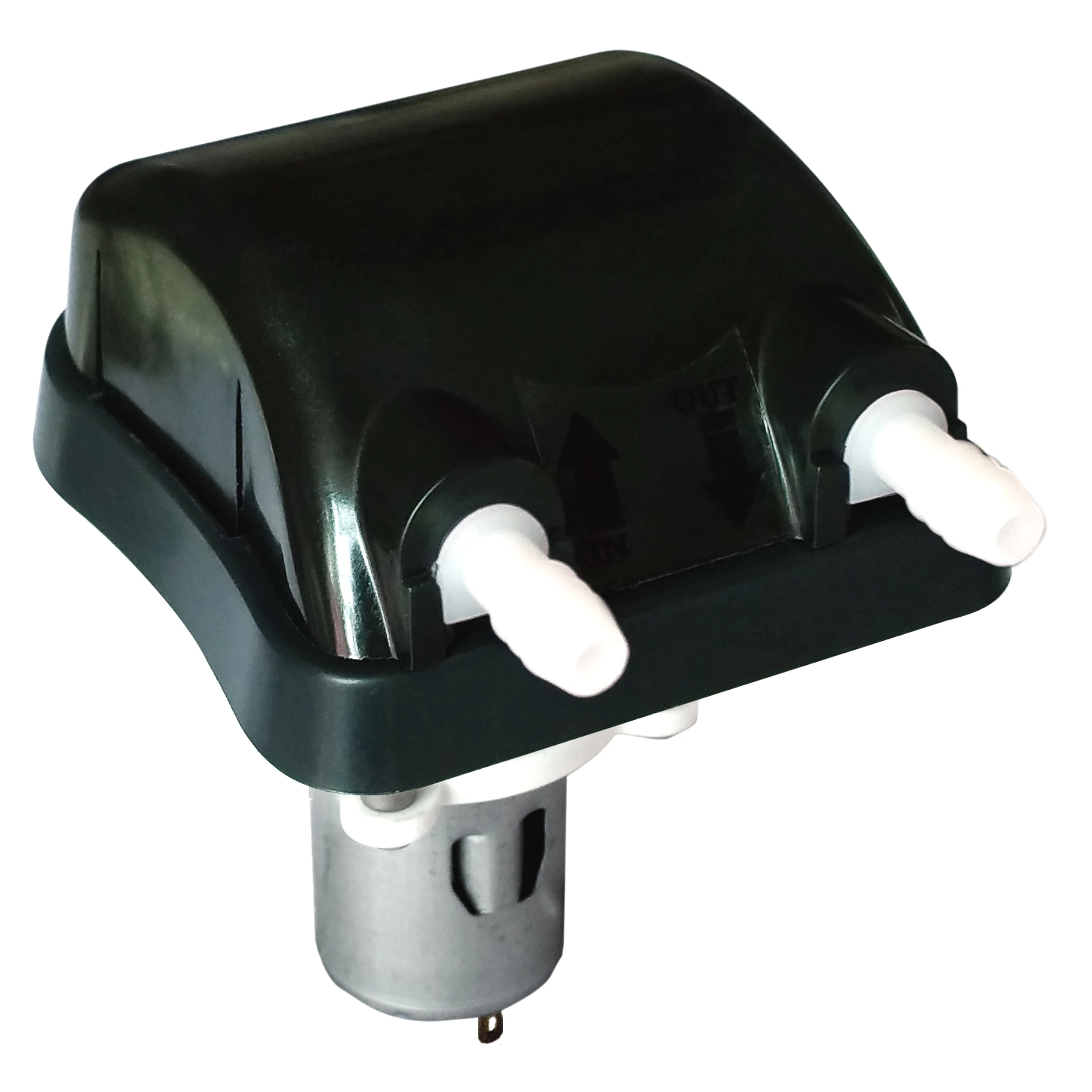 

250ml/min, 2 rollers, 12Vdc Honlite peristaltic Pump with Enhanced-Exchangeable Pump Head and PharMed BPT peristaltic tube