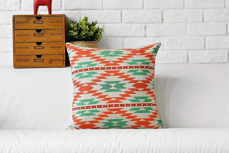 Наволочка Kilim постельное белье с геометрическим узором из хлопка домашний декор