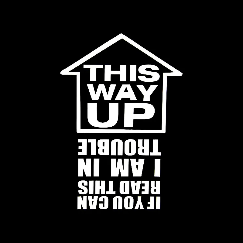 Забавные виниловые наклейки на машину автомобиль стиль крышкой вверх с надписью