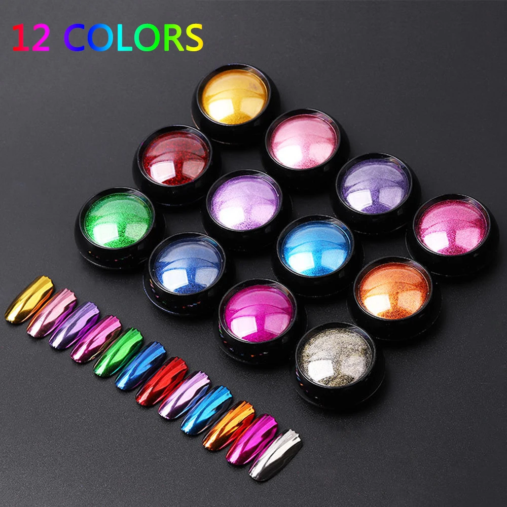 Super Bright Nail Titanium Powder Magic Mirror Powder Silver Mirror Flour Super Optical Metal Solid Color Plating Powder TSLM1