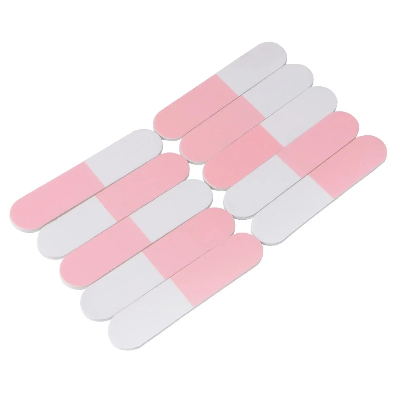 Портативная мини пилка для ногтей трехсторонняя профессиональная зернистость