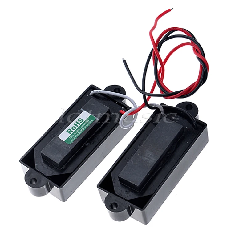 Belcat Бас Пикап 4 Струны для Precision P Bass Частей Аксессуары Мост Шеи Набор Черный|set of 2