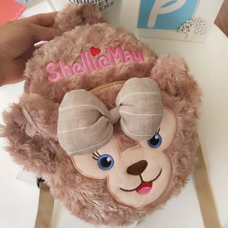 GZTZMY Duffy Bear новые друзья stellalou Rabbit плюшевый рюкзак мягкие игрушки Детский Школьный Рюкзак Мягкая Кукла Плюшевая сумка в форме животного подарки для девочек - Цвет: Plush Backpack C