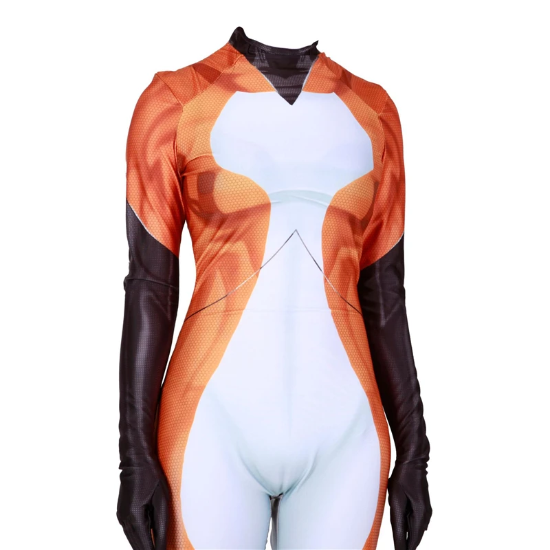 Лиса Божья коровка японского аниме косплей супергерой zentai Боди Комбинезоны для