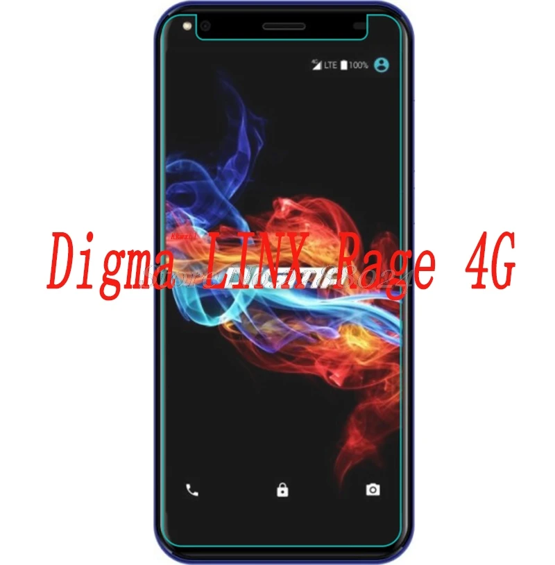 Закаленное стекло для смартфона Digma LINX Rage 4G 9H Взрывозащищенная защитная пленка