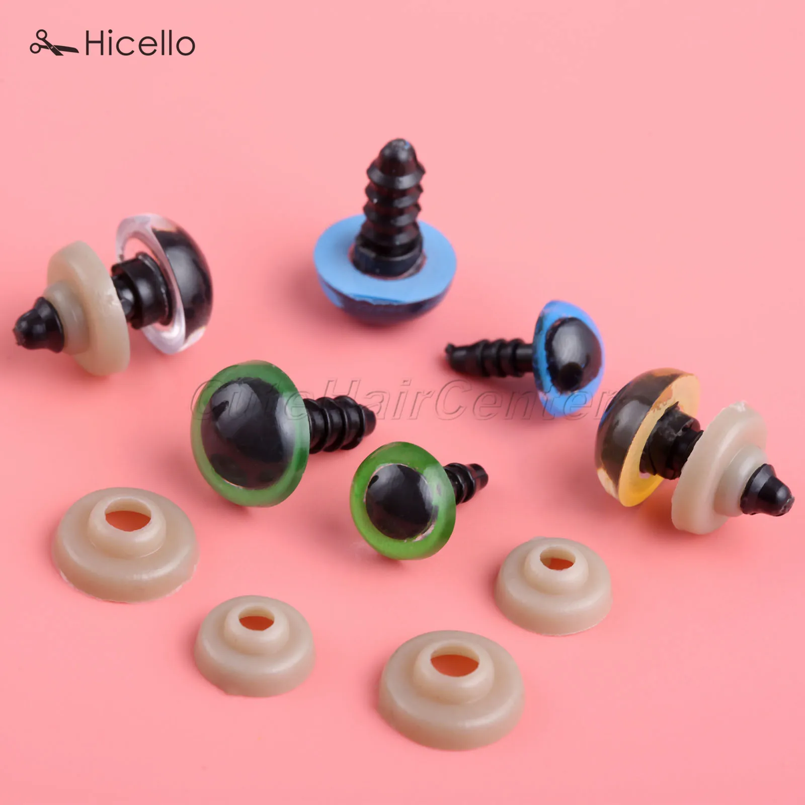 150 компл./коробка безопасные пластиковые глаза 3D ручной работы DIY аксессуары детские Перчаточная кукла плюшевый медведь плюшевые животные черный цветной 6-12 мм
