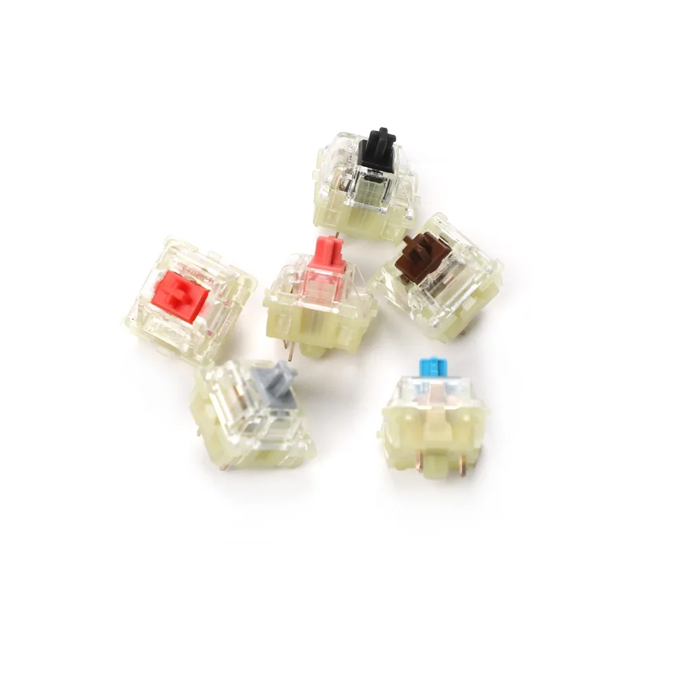 Wholesales Authentic SMD RGB Cherry mx switch 3 pin Mechanical keyboard speed silver silent red blue pink Switches