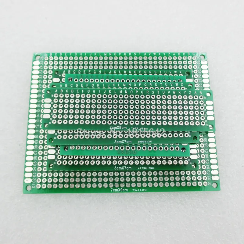 5 шт./лот PCB Kit 7x9 5x7 4x6 3x7 2x8 см двухсторонний медный Прототип pcb Универсальный электронный diy комплект