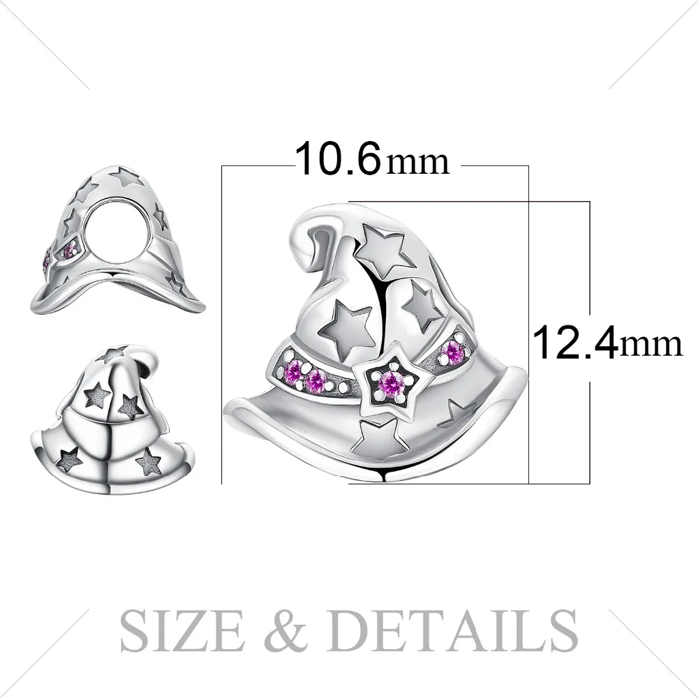 JewelryPalace Рождественские звезды шапка создана Ruby 925 пробы серебряный шарм 2018 Новая