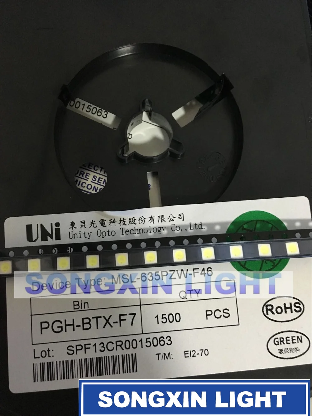 1500 шт UNI LED подсветка Высокая мощность 1 Вт 3В 3537 3535 90лм холодный белый ЖК Подсветка