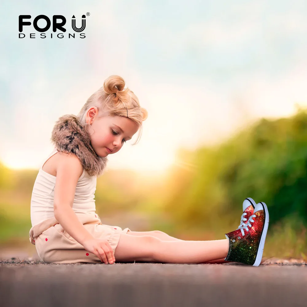 Детская спортивная обувь с высоким берцем и галактикой кроссовки из