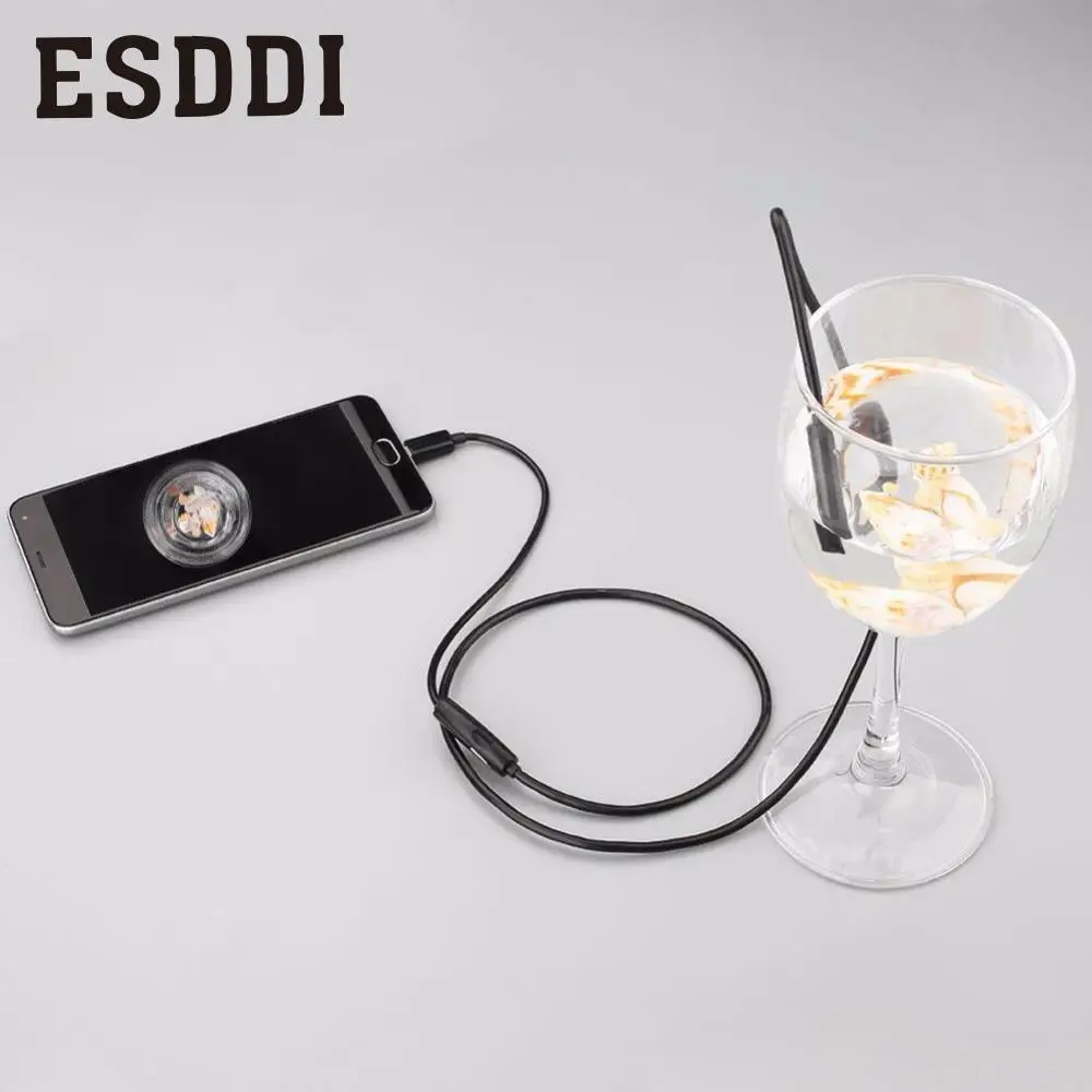 Esddi Новый м 2 мм 7 HD 1.3MP PC/Android OTG телефон эндоскоп водостойкий бороскоп видео камера