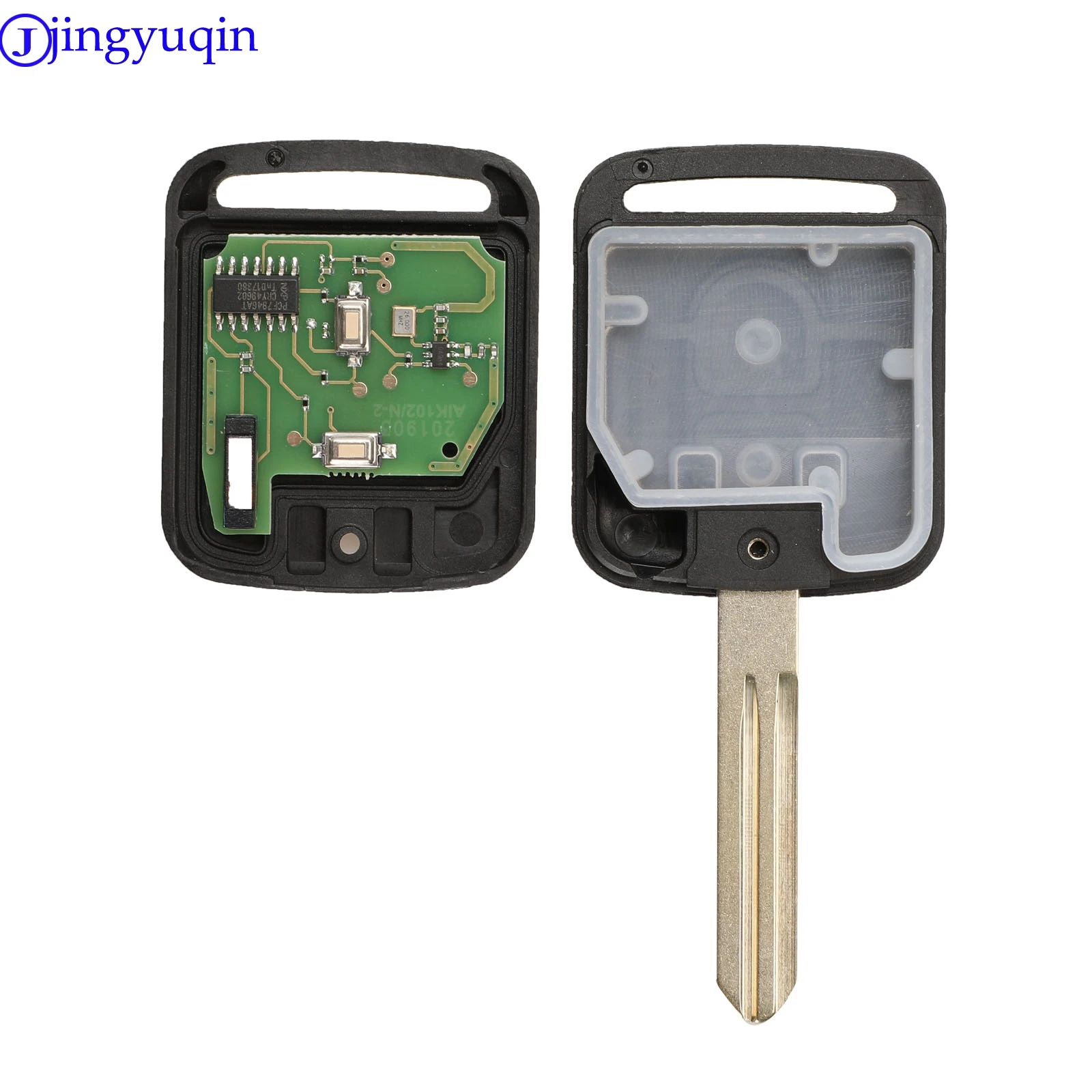 Jingyuqin 433 МГц ID46 PCF7946 чип дистанционный ключ брелок для Nissan Elgrand X-TRAIL Qashqai Navara Micra Note