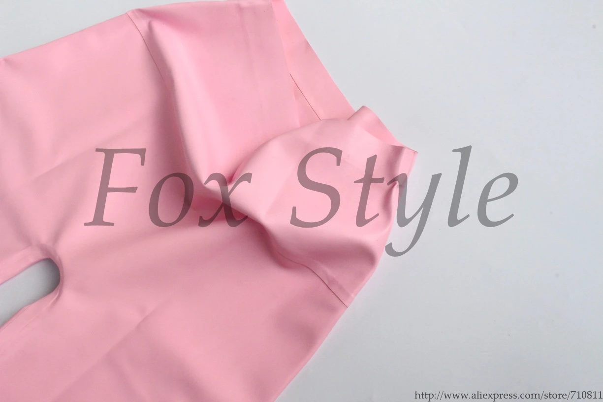 Close-fitting latex leggings for girls in Pink