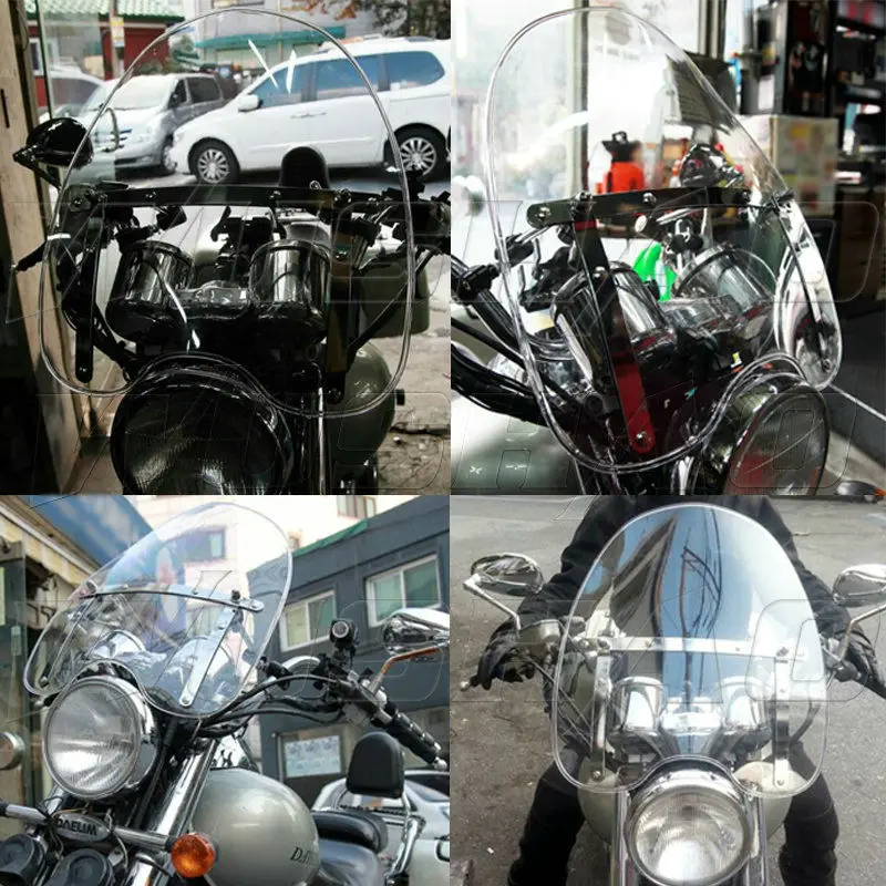 Лобовое стекло мотоцикла ветровое для Yamaha Stryker Vmax 1200 Virago V Star 250 1100 1300 с 7/8 &quotи 1&quot