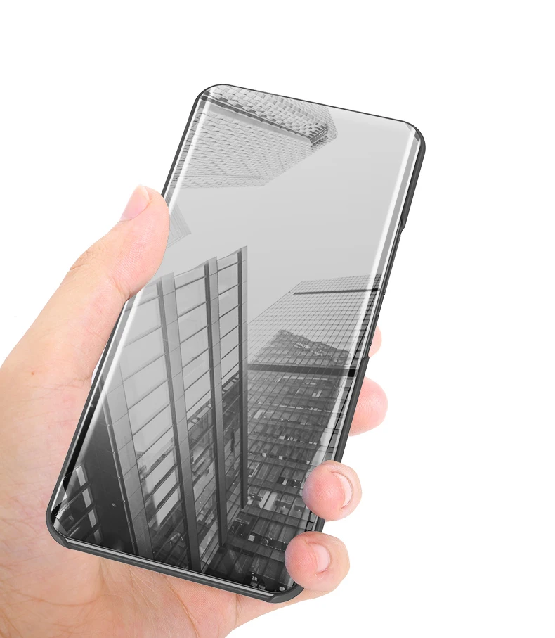 Роскошный умный зеркальный чехол для Samsung Galaxy A9 2018 кожаный флип-чехол с полным