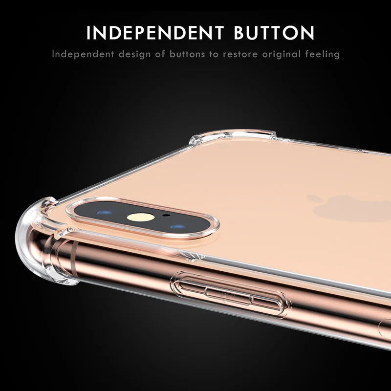 Moopok прозрачный противоударный чехол для телефона для iPhone X XS MAX XR 10 мягкий чехол из ТПУ для iPhone 8 7 6 6s Plus чехол s Shell p30