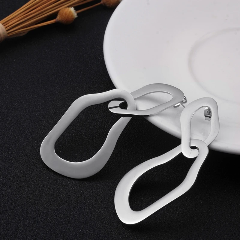 Роскошные неправильные геометрические Висячие серьги для женщин ювелирные