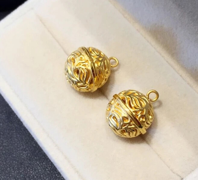 

Hot sale New 1PCS Pure 24k Yellow Gold Pendant Bless Women Flower samite Pendant 2.25g