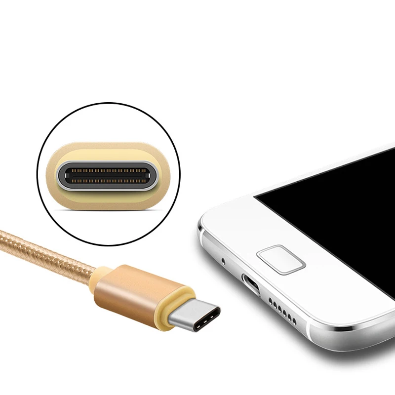 Алюминиевый 2 порта 2.1A универсальное USB Автомобильное зарядное устройство + Type-C