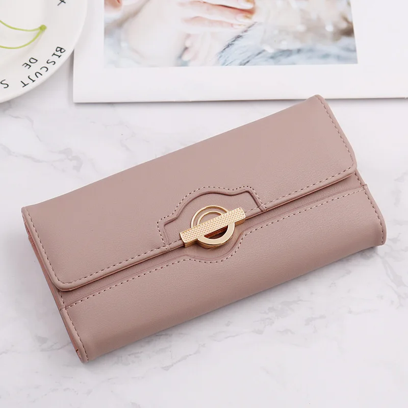 Дизайн женские кошельки винтажные портмоне, длинный тонкий кошелек Cartera Mujer Tri-складной клатч держатель для карт кожаный кошелек женский