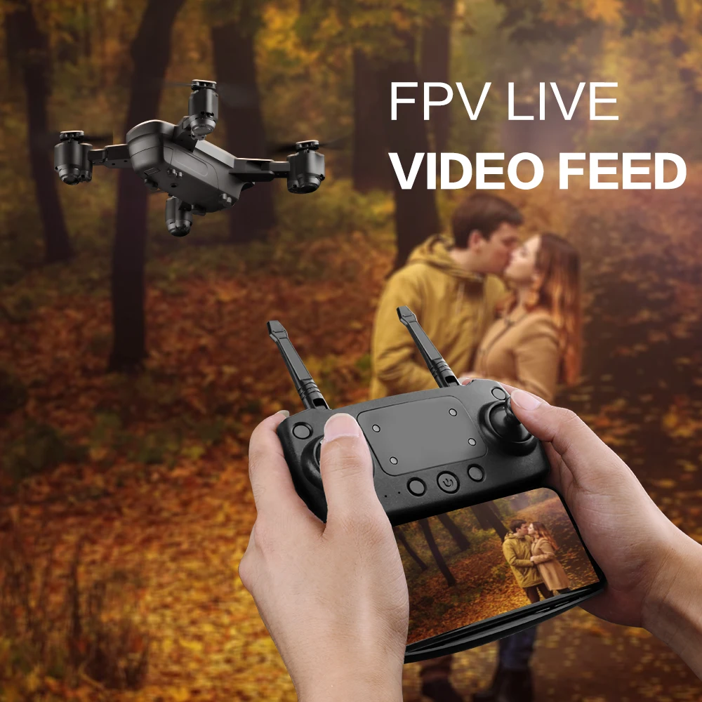 Дрон SMRC S20 с HD 1080P Wifi камерой Квадрокоптер парящий FPV Квадрокоптеры 5 Мп складной RC