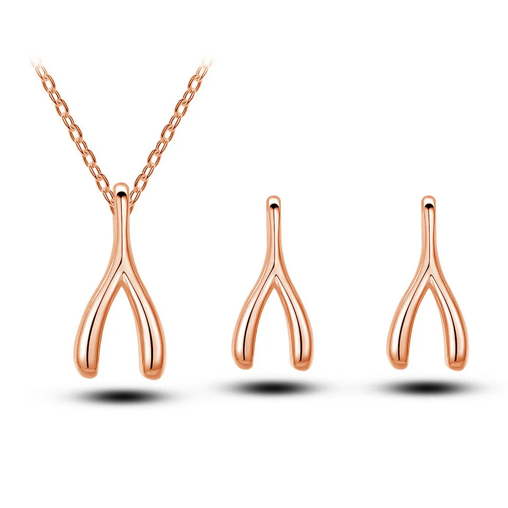 

Traditional Korean Fashion Series Jewelry Simple and stylish Jewelry Sets with necklace earring for women