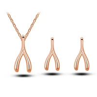 traditional korean fashion series jewelry simple and stylish jewelry sets with necklace earring for women