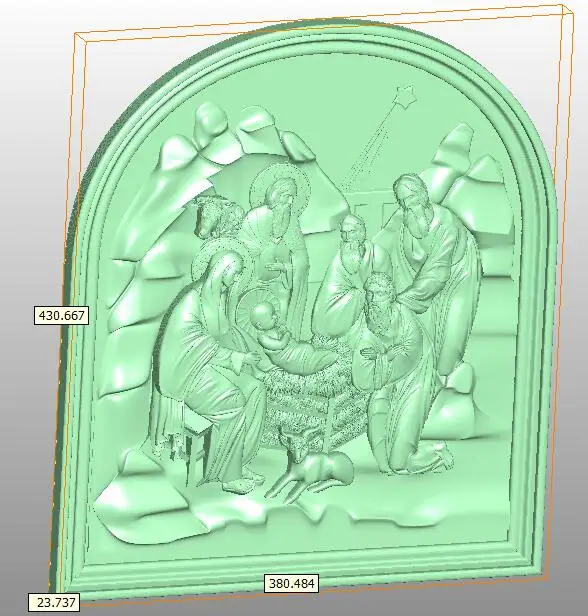 RODJENJE 2 шт. рельефная Модель 3D в формате STL ЧПУ маршрутизатор резьба гравировка Artcam