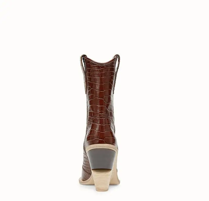 Lonelinecc/Новинка Женские сапоги до колена на высоком каблуке с острым носком в