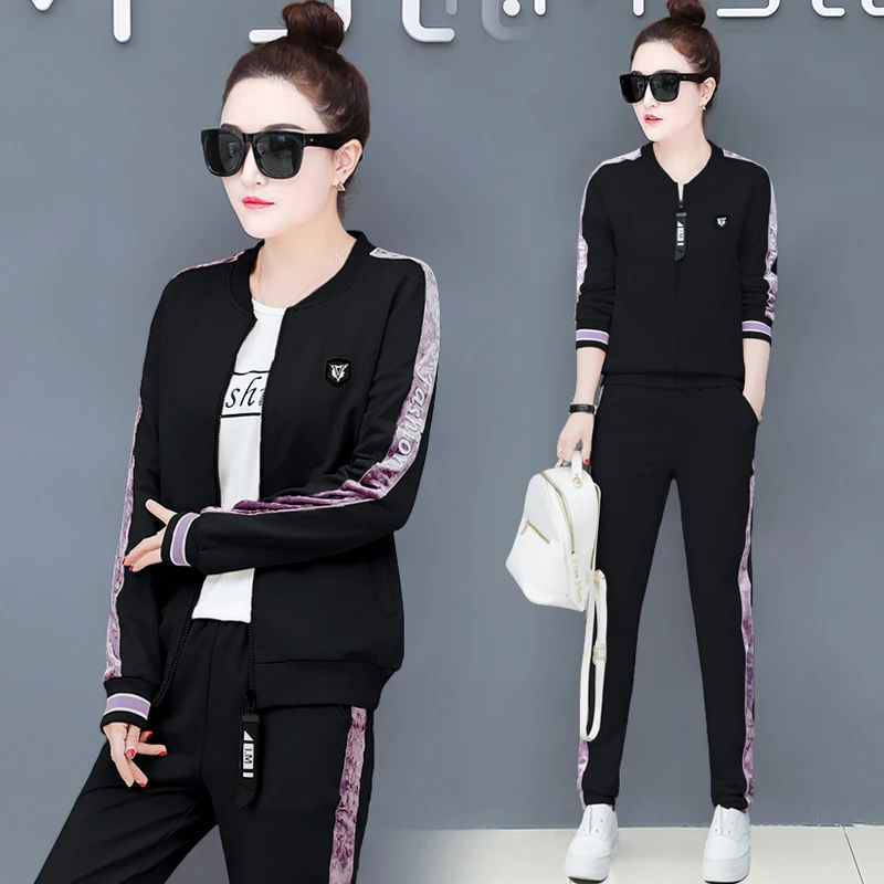 

YICIYA black plus size 2 piece set women tracksuits outfit sportswear co-ord set 2020 coats shirt pants 3 piece clothing whiter