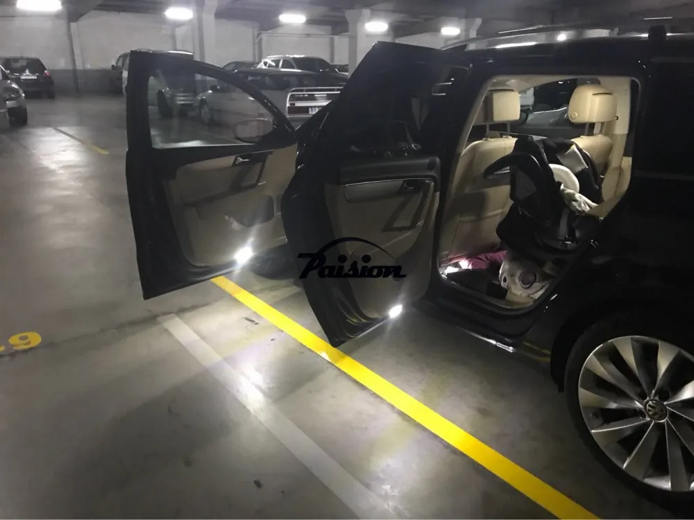 2 шт. белые безотказные 18 светодиодный ные ступенчатые дверные фары для Volkswagen VW Golf