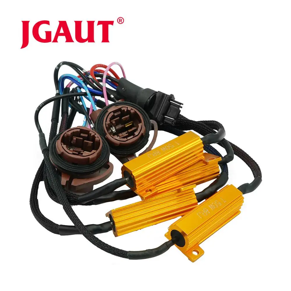 JGAUT 3156 3157 Load Resistors 50W 8 Ohm LED headlight HID Headlamp Fog lamp Canbus Decoder warning canceller decoder capacitor |