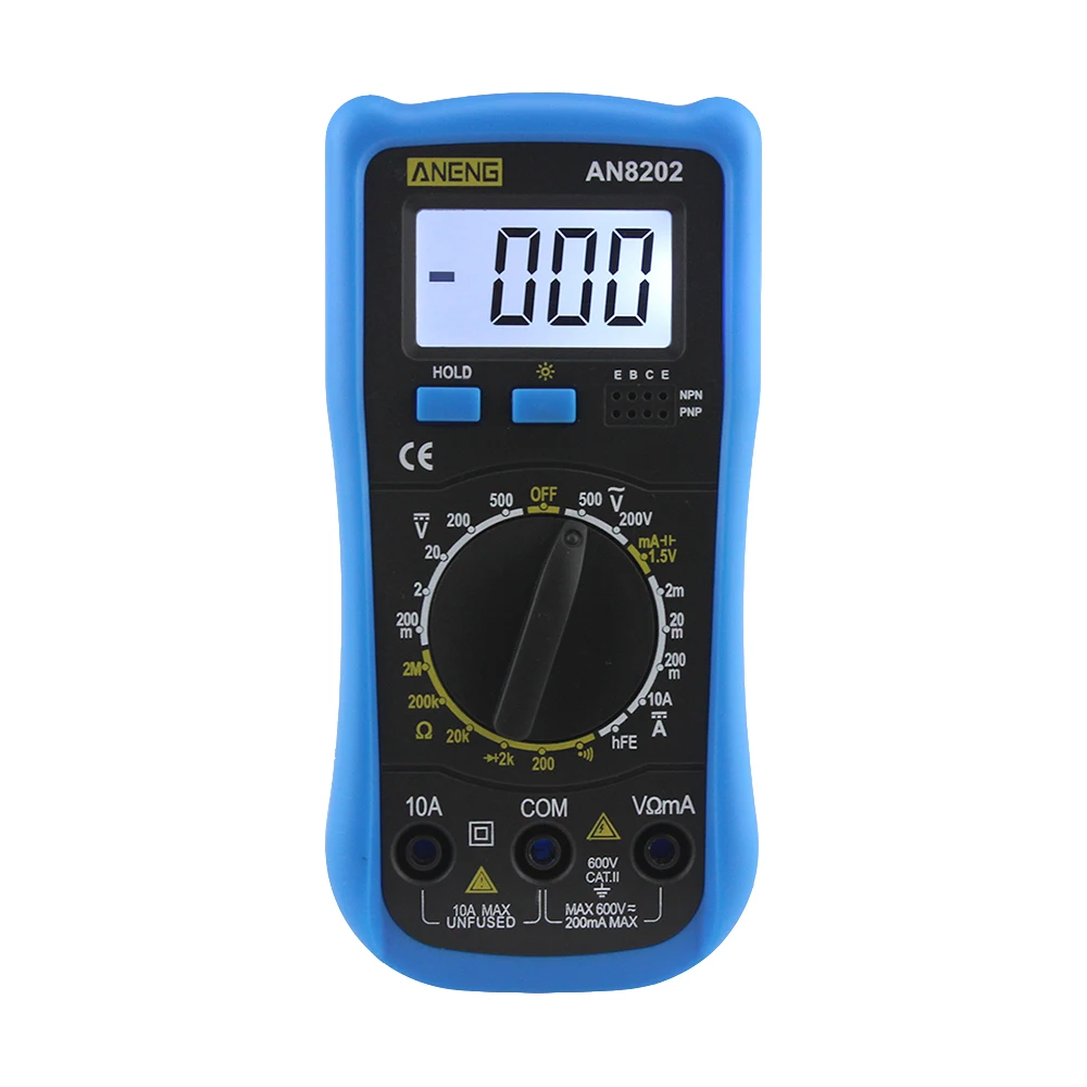 ANENG AN8202 Цифровой мультиметр ЖК дисплей DC AC Напряжение диода Freguency Multitester|multimeter dc