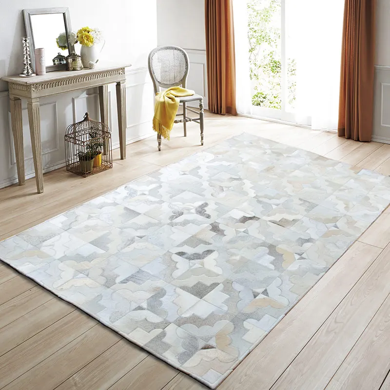 Роскошный Ковер из воловьей кожи в американском стиле современный натуральный