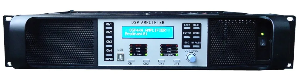 Dsp-10kq 4 x 2200 Вт 5.1-канальный акустическая система управления цифровой объемный DSP
